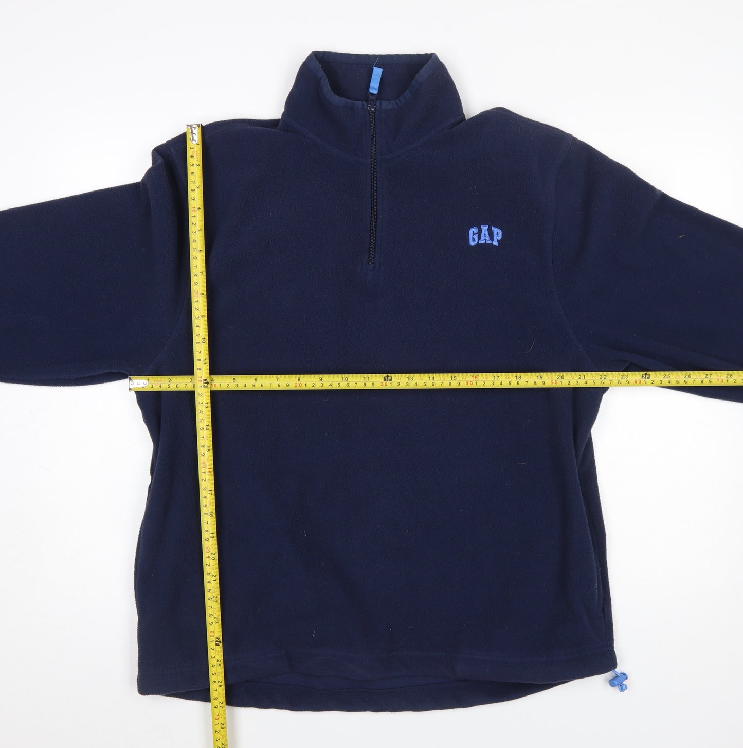 GAP Men's Blue Fleece 1/4 Zip Pullover Sweatshirt Size L