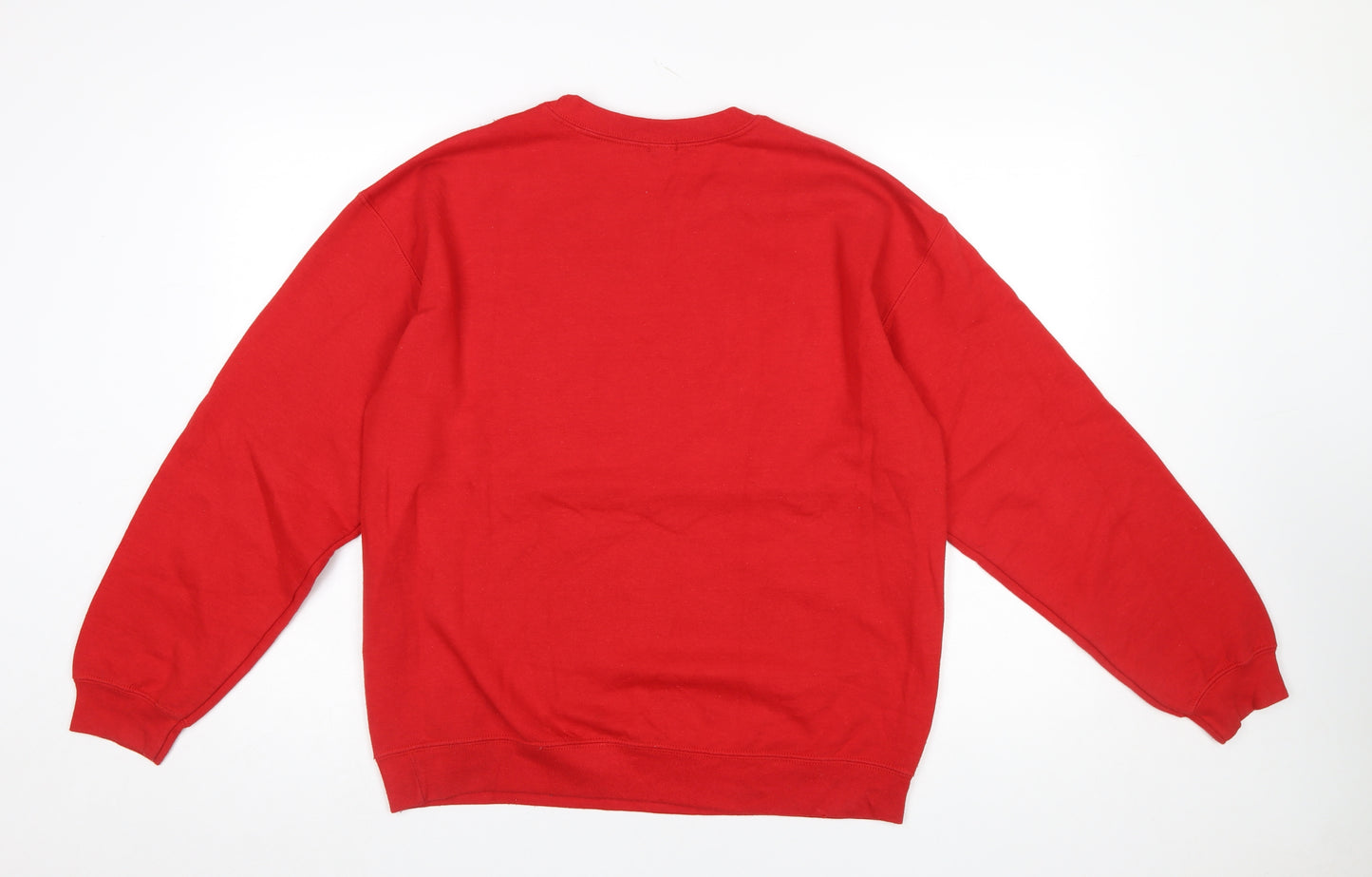River Island Womens Red Kindness Heart Crew Neck Sweatshirt Size S