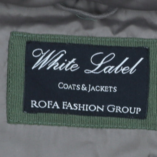 White Label Women's Brown Size 14 Hooded Puffer Jacket with Fur Trim