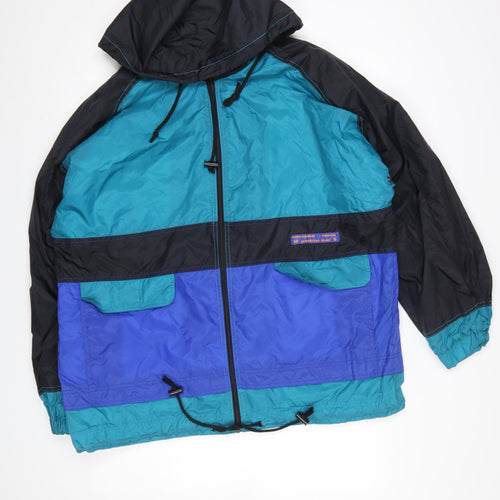 Marcel Clair Men’s Blue Colour Block Windbreaker Jacket M