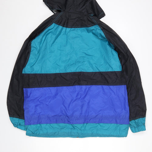 Marcel Clair Men’s Blue Colour Block Windbreaker Jacket M