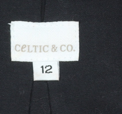 Celtic & Co. Women Red Cotton Hooded Parka Coat Size 12