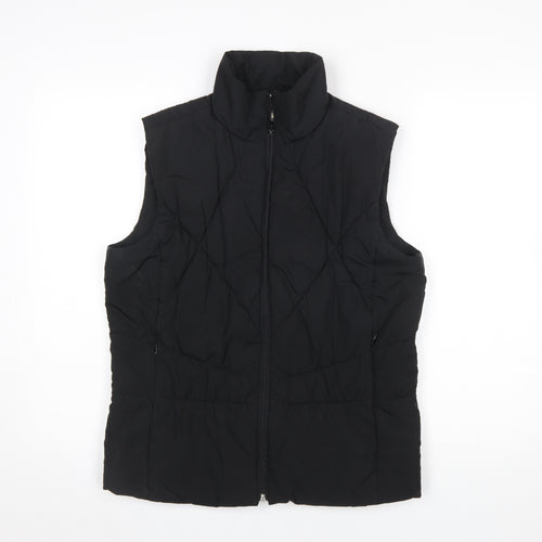 TU Women's Black Quilted Padded Waistcoat Size 14
