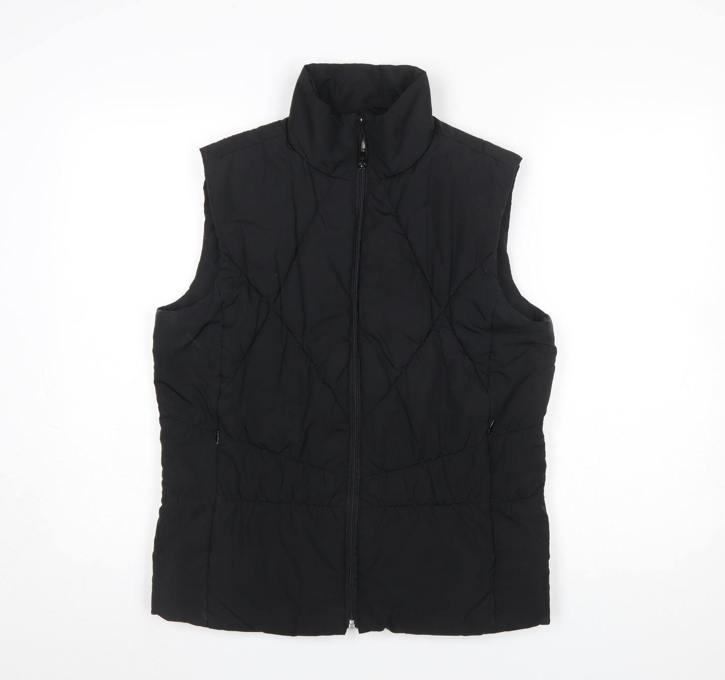 TU Women's Black Quilted Padded Waistcoat Size 14