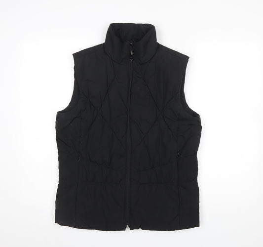 TU Women's Black Quilted Padded Waistcoat Size 14