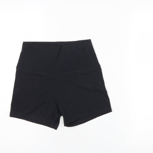FLXXFIT Womens Black Biker Shorts Medium Stretch Gym Yoga Activewear