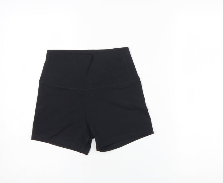 FLXXFIT Womens Black Biker Shorts Medium Stretch Gym Yoga Activewear