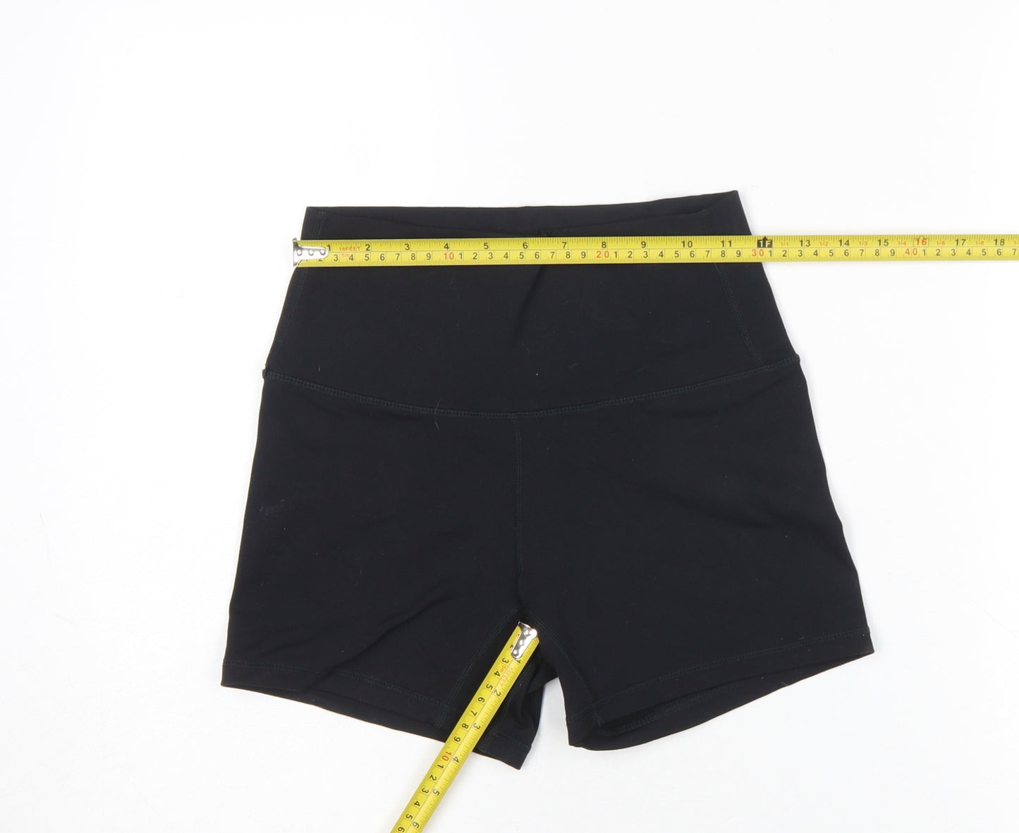 FLXXFIT Womens Black Biker Shorts Medium Stretch Gym Yoga Activewear