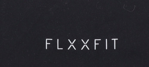 FLXXFIT Womens Black Biker Shorts Medium Stretch Gym Yoga Activewear