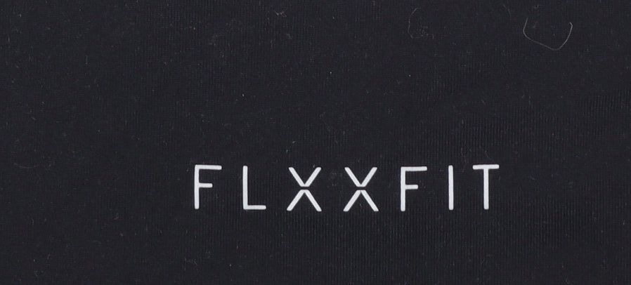 FLXXFIT Womens Black Biker Shorts Medium Stretch Gym Yoga Activewear