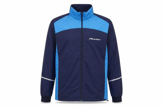 Front view of Newline men’s blue s windbreaker jacket lightweight sportswear