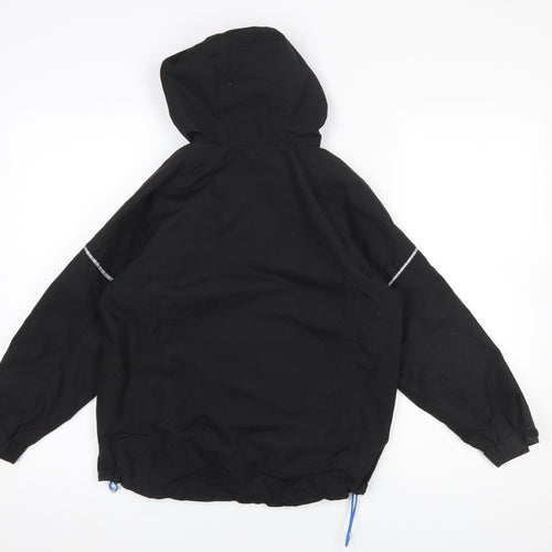 Granite Outdoors Boys Black Hooded Waterproof Rain Coat 9-10 Years