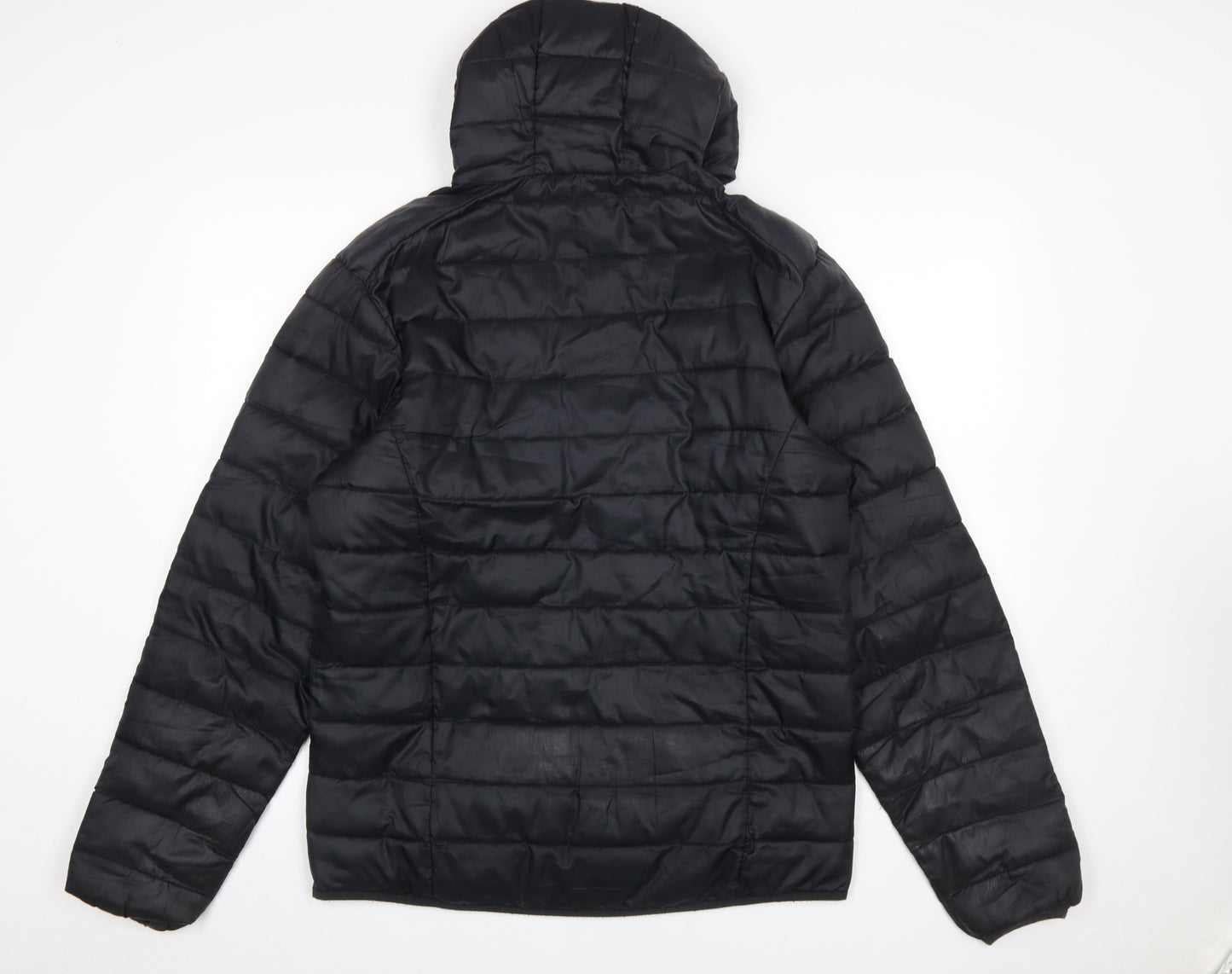 Freedom Trail Men's Black Hooded Puffer Jacket Size M