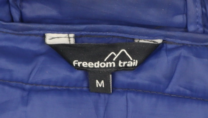 Freedom Trail Men's Black Hooded Puffer Jacket Size M