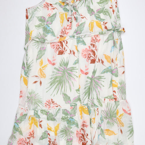 GAP Women’s Multicoloured Floral Cotton Slip Dress 2XL Summer