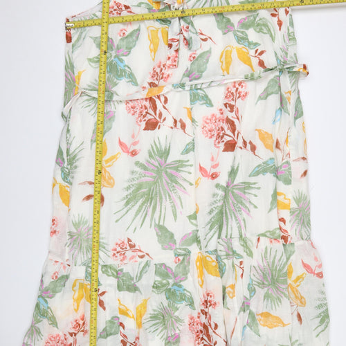 GAP Women’s Multicoloured Floral Cotton Slip Dress 2XL Summer