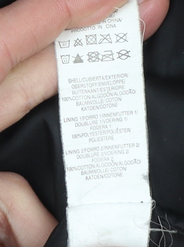 Atmosphere Women's Black Waxed Military Jacket Size 14