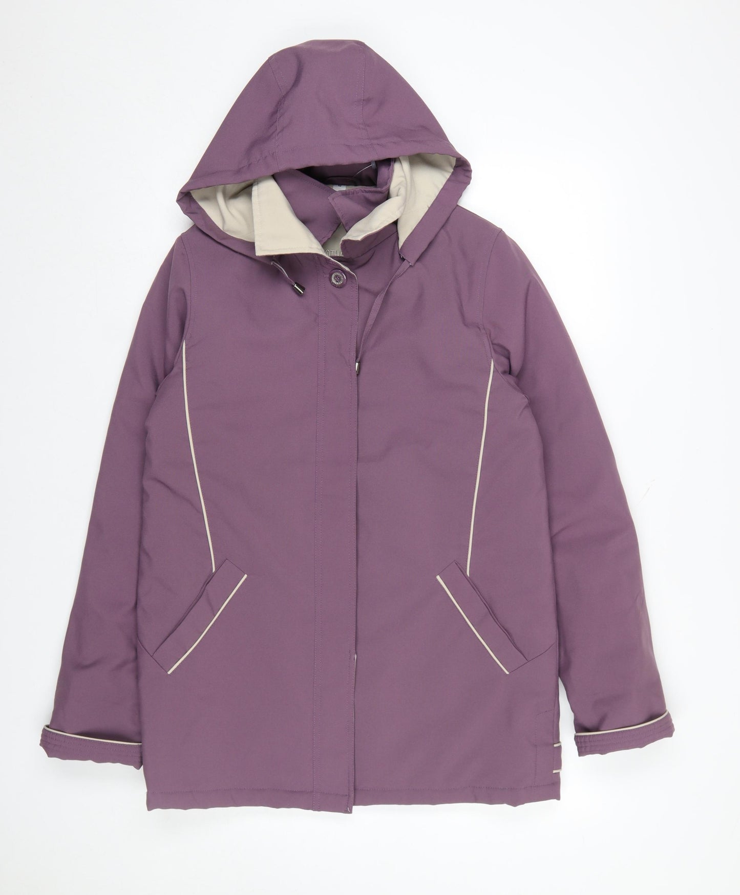 Klassik Clothing Women's Purple Hooded Parka Jacket Size 10