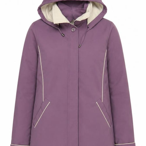 Klassik Clothing Women's Purple Hooded Parka Jacket Size 10