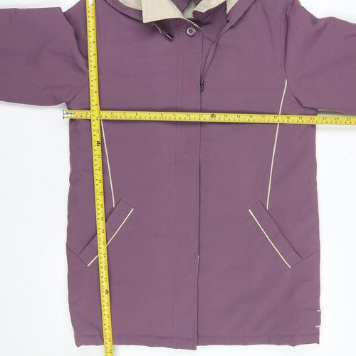 Klassik Clothing Women's Purple Hooded Parka Jacket Size 10
