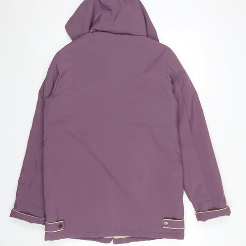 Klassik Clothing Women's Purple Hooded Parka Jacket Size 10