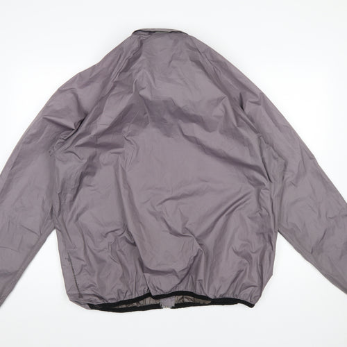 Cotton Traders Men’s Grey L Lightweight Windbreaker Jacket Lined Zip