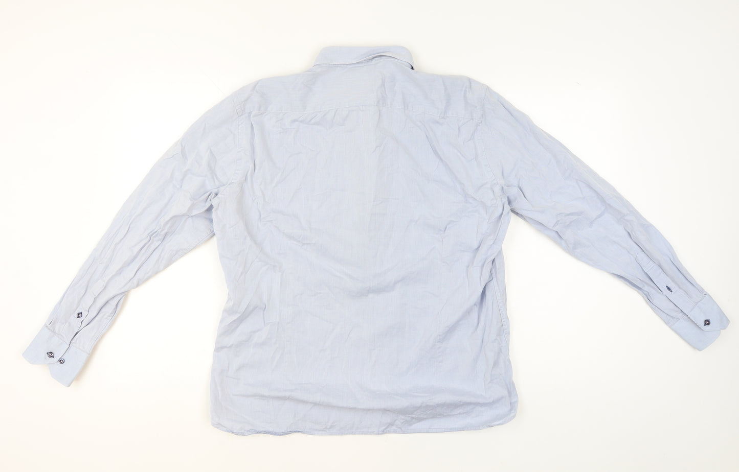 Marco Capelli Men's Blue XL Cotton Formal Dress Shirt