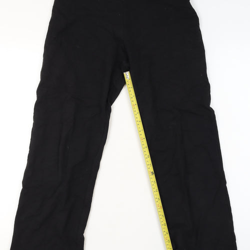 Dunnes Stores Womens Black Cotton Stretch Leggings S Short