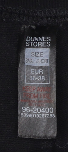 Dunnes Stores Womens Black Cotton Stretch Leggings S Short