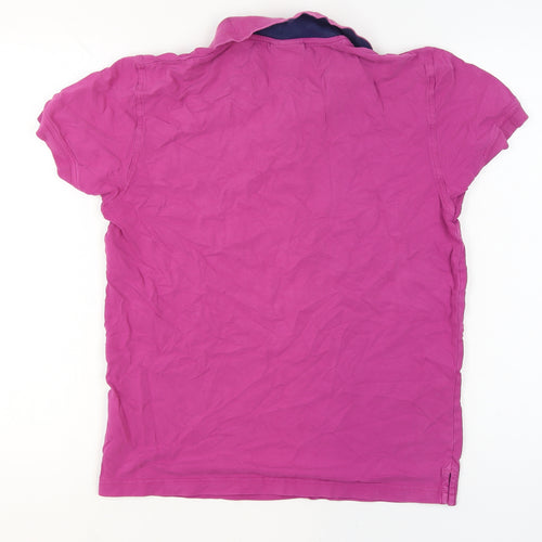 GANT Men's Pink Short Sleeve Cotton Polo Shirt Size M