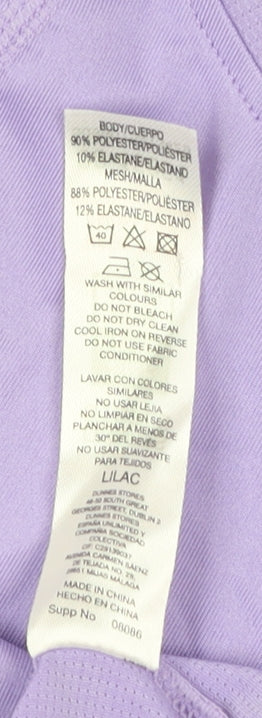Dunnes Men’s Purple XS Athletic Fit Short Sleeve Gym T-Shirt