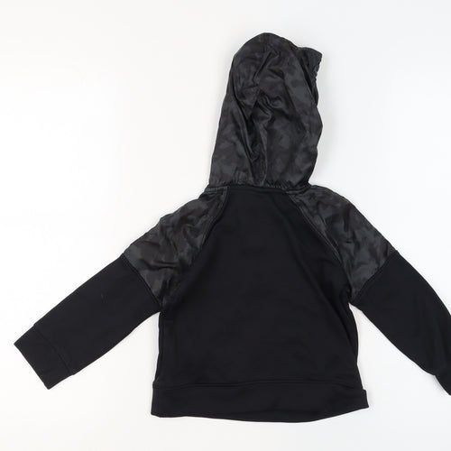 Under Armour Boys Black 3-4 Years Pullover Hoodie with Camouflage Detail