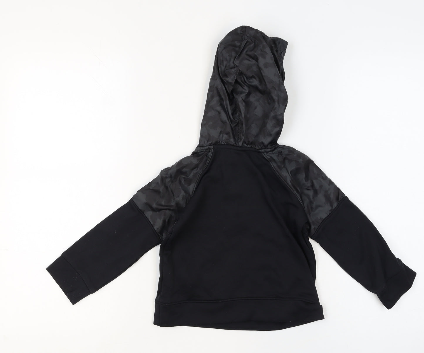 Under Armour Boys Black 3-4 Years Pullover Hoodie with Camouflage Detail