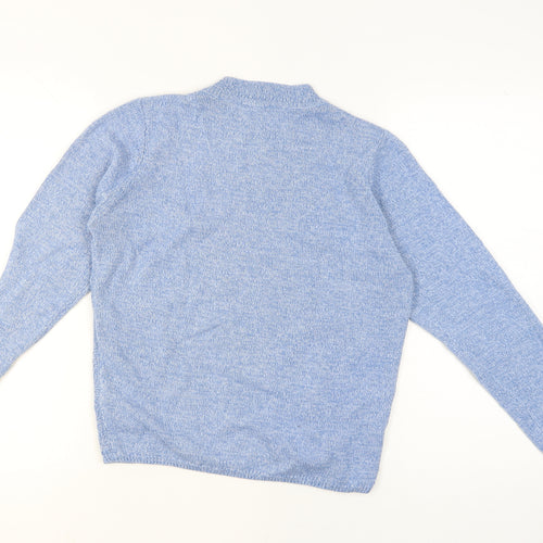 Honor Millburn Women's Blue Acrylic Cable Knit Jumper Size S