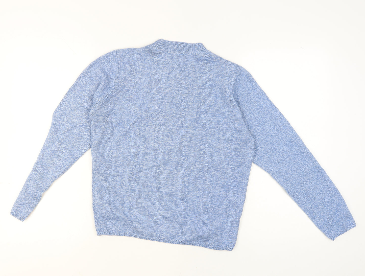 Honor Millburn Women's Blue Acrylic Cable Knit Jumper Size S