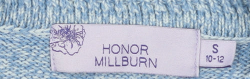Honor Millburn Women's Blue Acrylic Cable Knit Jumper Size S