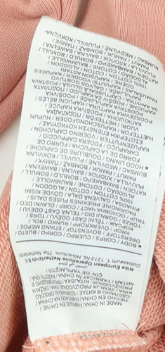 Nike Women's Pink Full Zip Hoodie Small Cotton Blend Casual Sport