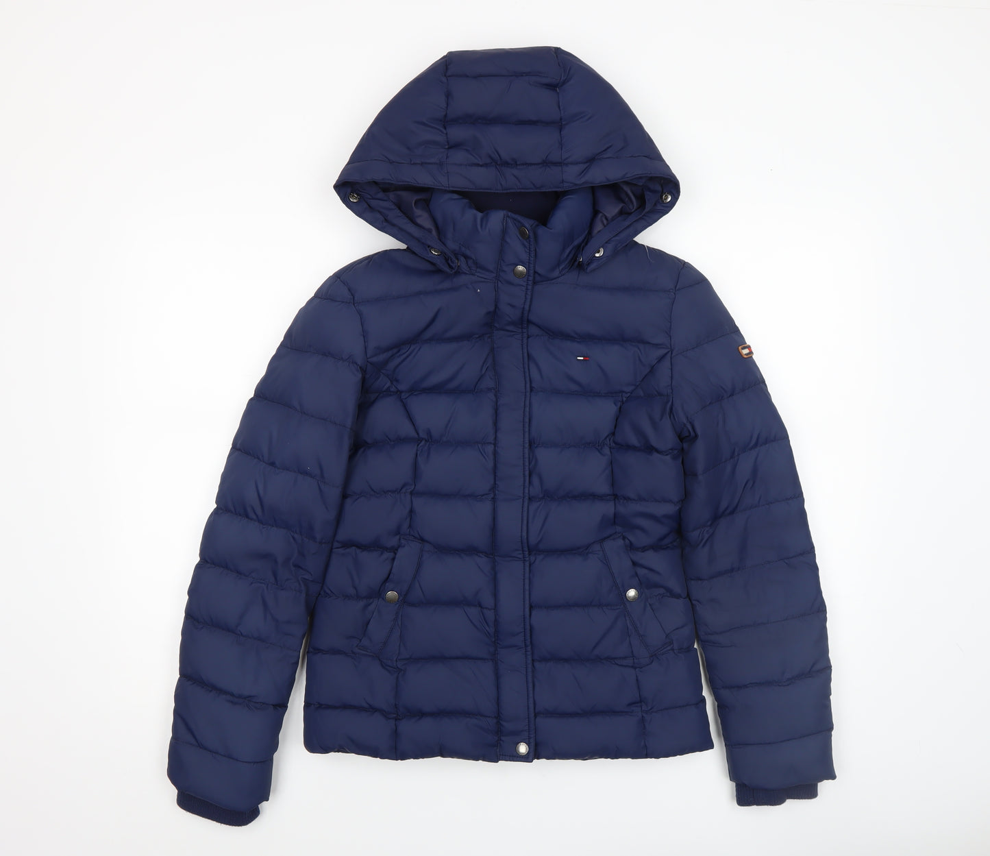 Hilfiger Denim Women's Blue XS Hooded Puffer Jacket