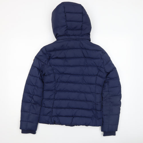 Hilfiger Denim Women's Blue XS Hooded Puffer Jacket