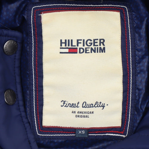 Hilfiger Denim Women's Blue XS Hooded Puffer Jacket