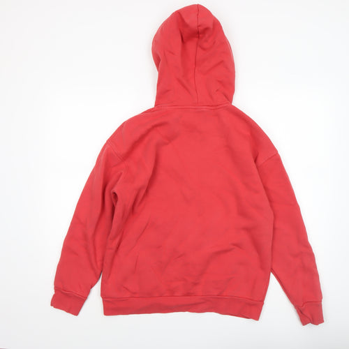Under Armour Boys Red Pullover Hoodie Small Cotton Blend Sportswear