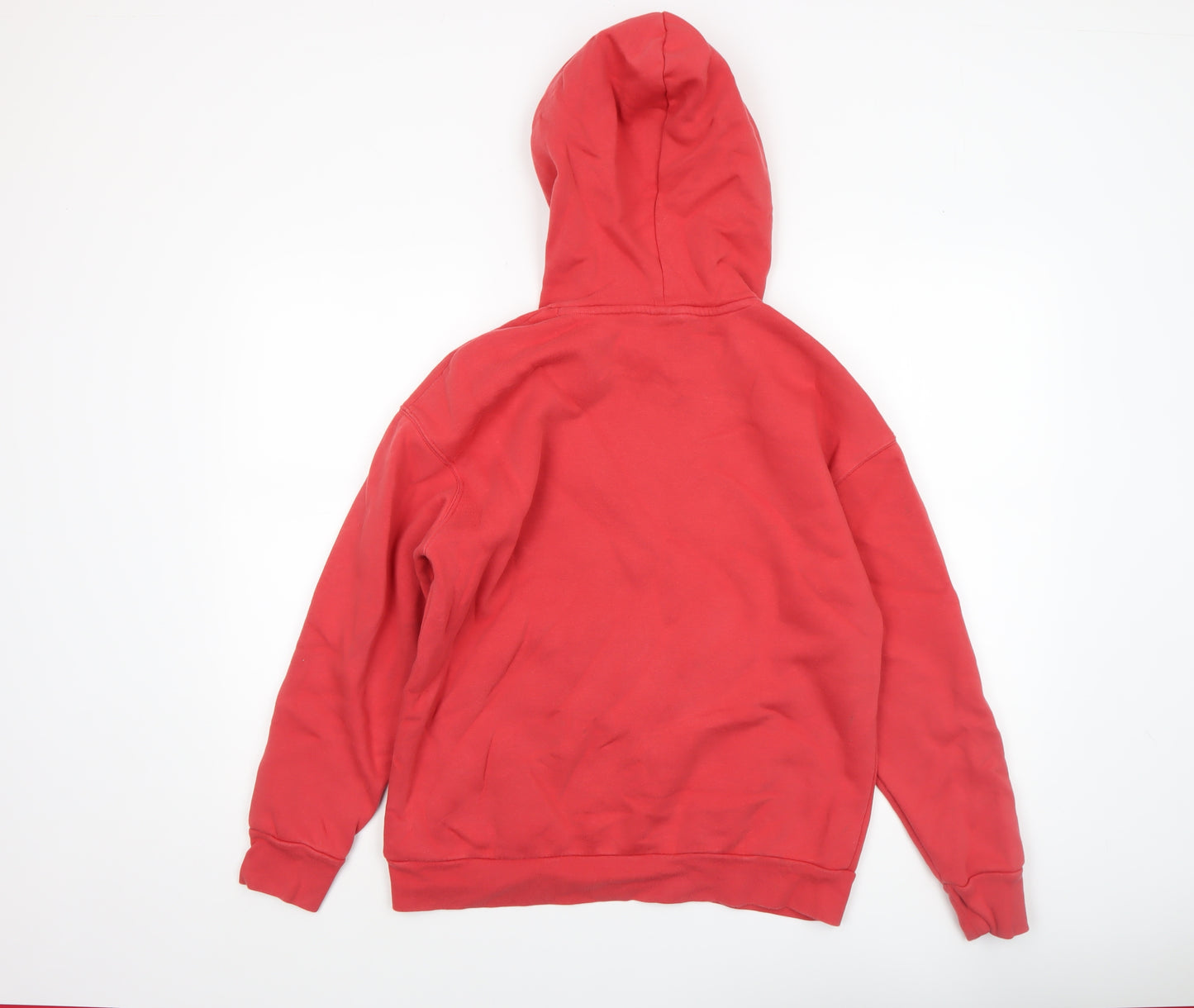 Under Armour Boys Red Pullover Hoodie Small Cotton Blend Sportswear