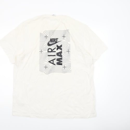 Nike Men's White XL Air Max Graphic Cotton T-Shirt
