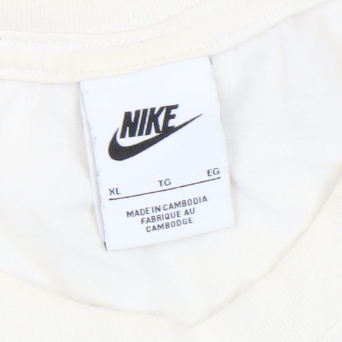 Nike Men's White XL Air Max Graphic Cotton T-Shirt