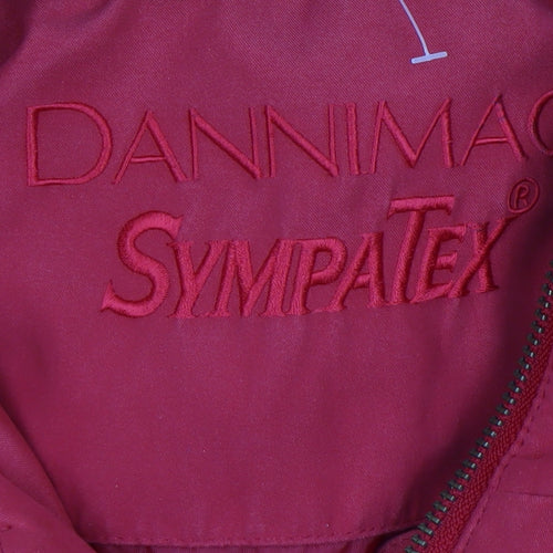 Dannimac Women’s Red Waterproof Hooded Parka Jacket Size M