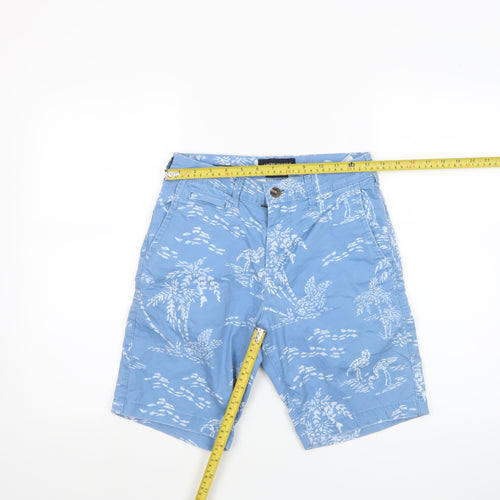 American Eagle Men’s Blue Chino Shorts Size 28 Tropical Print