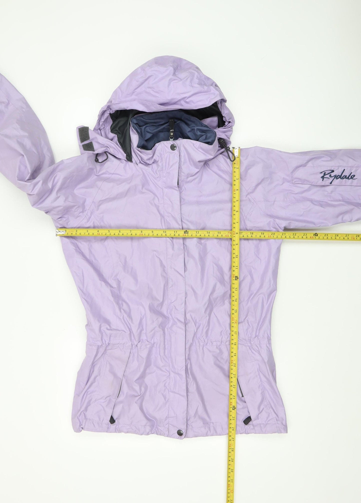 Rydale Women Purple Waterproof Hooded Parka Jacket Size 10