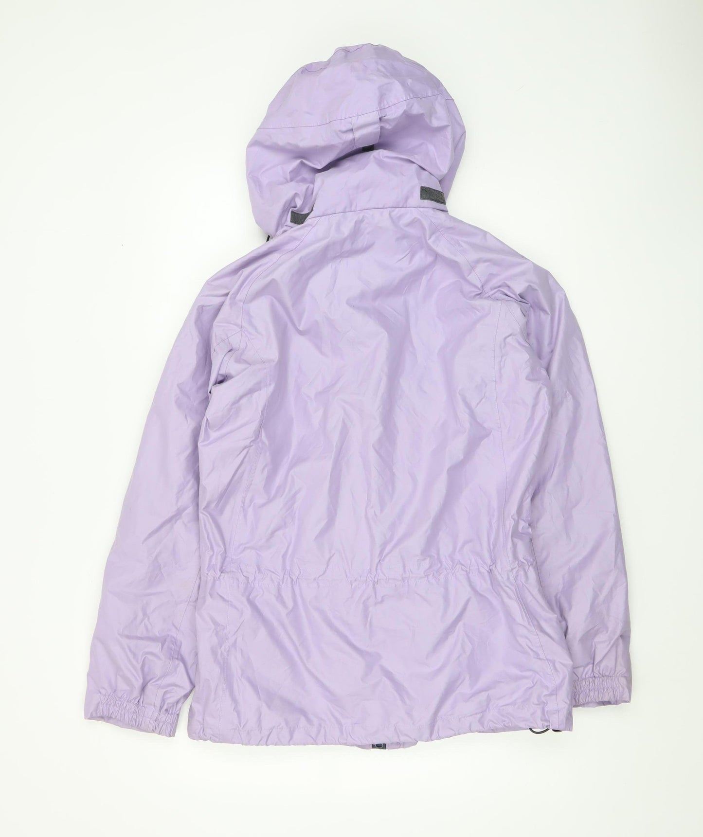 Rydale Women Purple Waterproof Hooded Parka Jacket Size 10