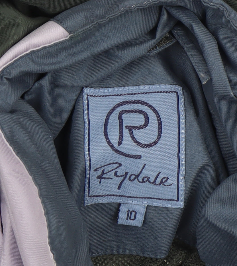 Rydale Women Purple Waterproof Hooded Parka Jacket Size 10