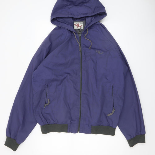 Teddi's Sport Men's Blue XL Hooded Windbreaker Jacket